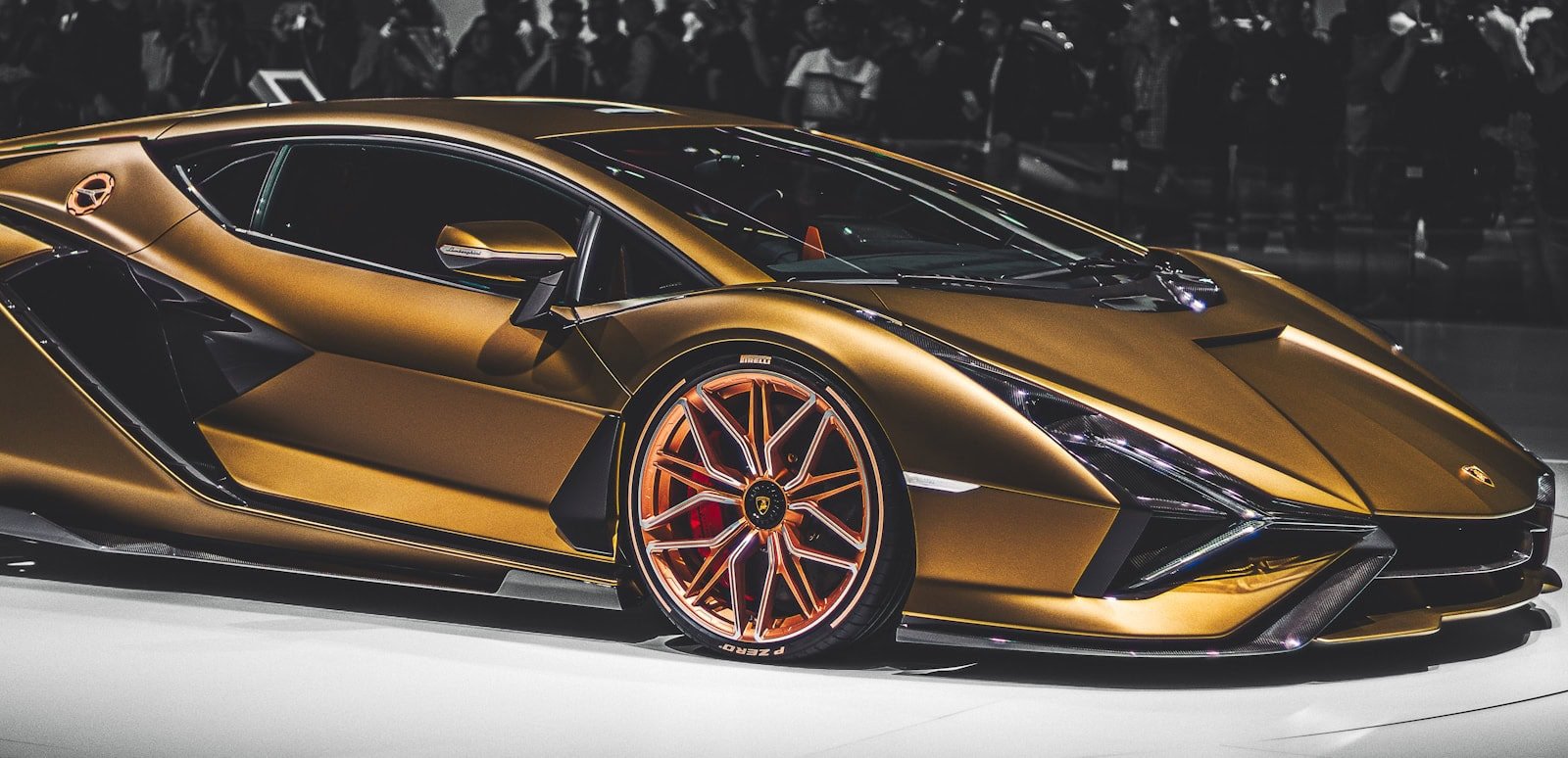 gold luxury car