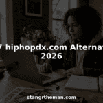 Music journalist browsing hip hop news sites