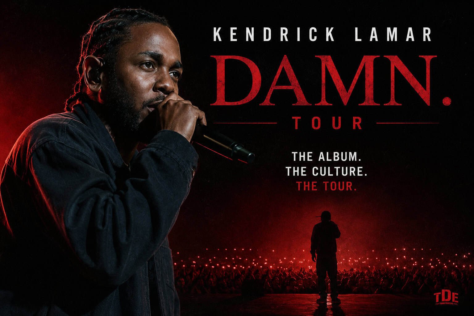 Kendrick Lamar DAMN. tour poster