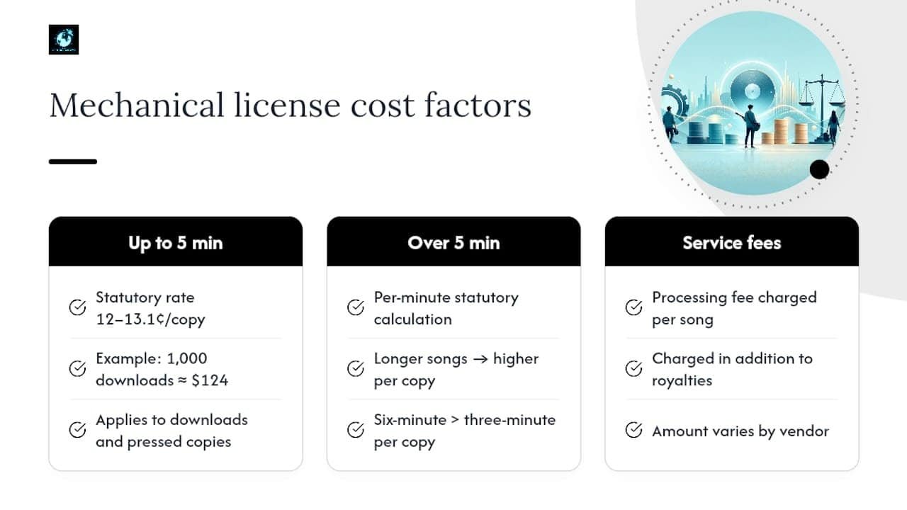 Diagram of mechanical license cost components