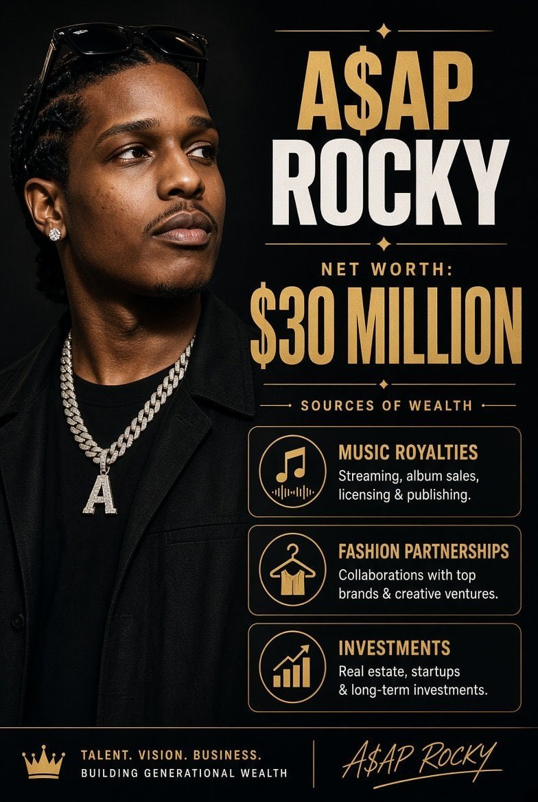 rapper a$ap rocky net worth breakdown
