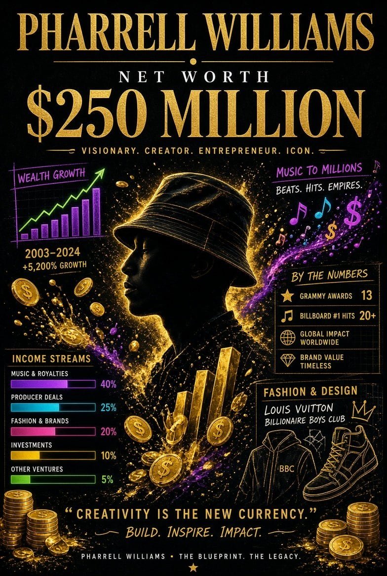 Pharrell Williams Net Worth 2026