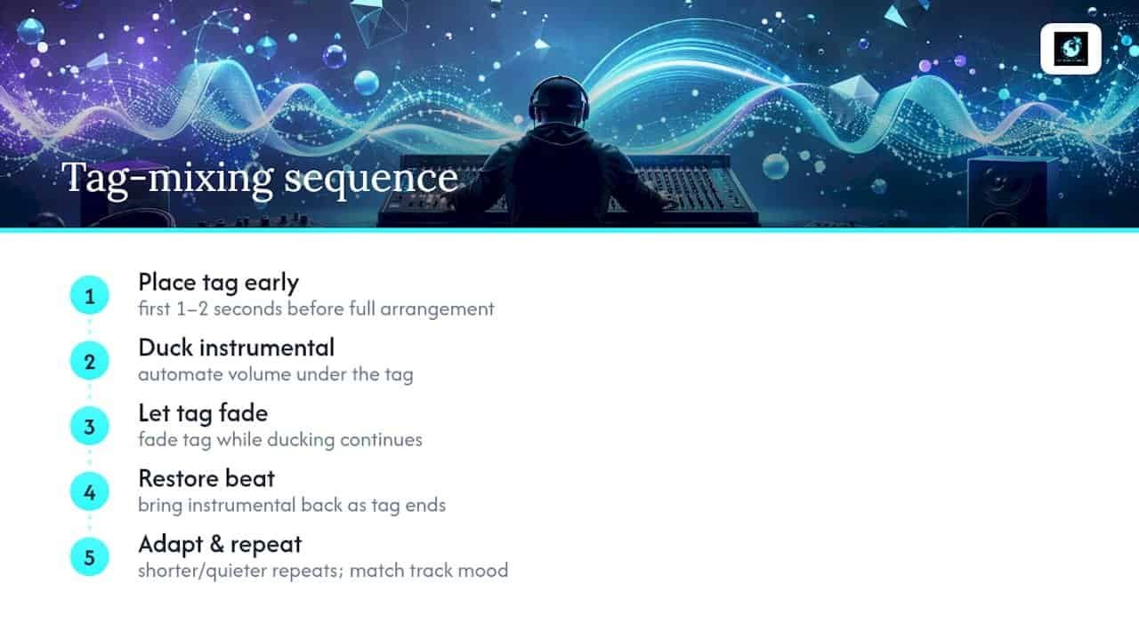 Producer tag placement and volume workflow